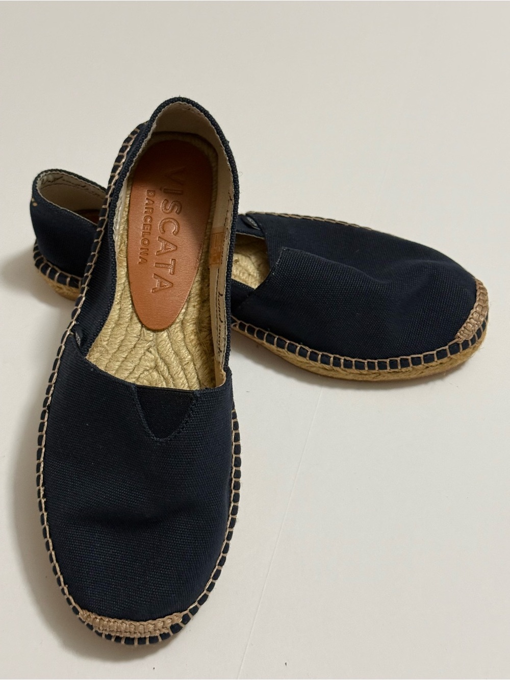 Navy Canvas Women's Slip-On Espadrilles